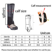 Load image into Gallery viewer, Gaiters Hiking Boot Legging Shoes Camping Trekking Skiing Hunting Snake Shoe Cover Leg Protection