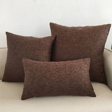Load image into Gallery viewer, Solid Sofa Cushion Cover 30x50/40x40/45x45/40x60/50x50/55x55/60x60cm Decorative Throw Pillow Case For Car Seat Chair