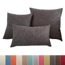 Load image into Gallery viewer, Solid Sofa Cushion Cover 30x50/40x40/45x45/40x60/50x50/55x55/60x60cm Decorative Throw Pillow Case For Car Seat Chair