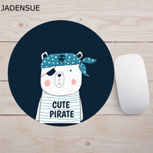 Load image into Gallery viewer, 20*20cm Soft Laptop Mouse Mat Cartoon Anime Planets Cute Mouse Mat Kawaii Desk Mats Anti-slip Circular Games Office Supplies Deskpad