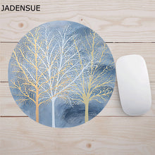 Load image into Gallery viewer, 20*20cm Soft Laptop Mouse Mat Cartoon Anime Planets Cute Mouse Mat Kawaii Desk Mats Anti-slip Circular Games Office Supplies Deskpad