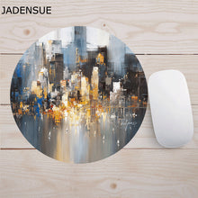 Load image into Gallery viewer, 20*20cm Soft Laptop Mouse Mat Cartoon Anime Planets Cute Mouse Mat Kawaii Desk Mats Anti-slip Circular Games Office Supplies Deskpad