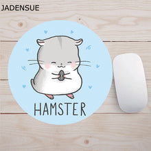 Load image into Gallery viewer, 20*20cm Soft Laptop Mouse Mat Cartoon Anime Planets Cute Mouse Mat Kawaii Desk Mats Anti-slip Circular Games Office Supplies Deskpad