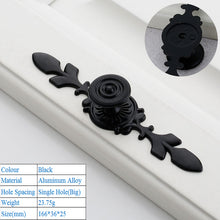 Load image into Gallery viewer, Doorknob Solid Modern Simple Furniture Hardware Accessories Drawer Cabinet Door Handle American Black Cabinet Wardrobe Single Hole Knobs