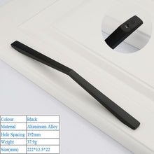 Load image into Gallery viewer, Doorknob Solid Modern Simple Furniture Hardware Accessories Drawer Cabinet Door Handle American Black Cabinet Wardrobe Single Hole Knobs