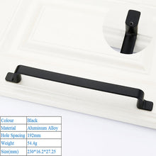 Load image into Gallery viewer, Doorknob Solid Modern Simple Furniture Hardware Accessories Drawer Cabinet Door Handle American Black Cabinet Wardrobe Single Hole Knobs