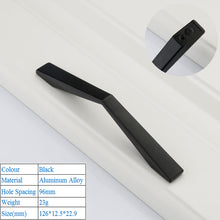 Load image into Gallery viewer, Doorknob Solid Modern Simple Furniture Hardware Accessories Drawer Cabinet Door Handle American Black Cabinet Wardrobe Single Hole Knobs