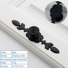 Load image into Gallery viewer, Doorknob Solid Modern Simple Furniture Hardware Accessories Drawer Cabinet Door Handle American Black Cabinet Wardrobe Single Hole Knobs