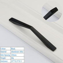 Load image into Gallery viewer, Doorknob Solid Modern Simple Furniture Hardware Accessories Drawer Cabinet Door Handle American Black Cabinet Wardrobe Single Hole Knobs