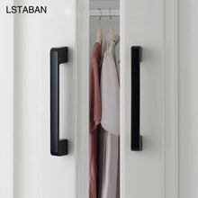 Load image into Gallery viewer, Doorknob Solid Modern Simple Furniture Hardware Accessories Drawer Cabinet Door Handle American Black Cabinet Wardrobe Single Hole Knobs