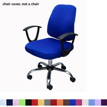 Load image into Gallery viewer, Solid Office Computer Chair Cover Spandex Split Seat Cover Universal Office Anti-dust Armchair Cover