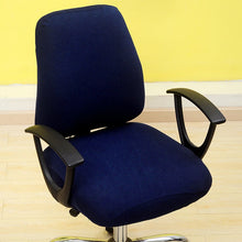 Load image into Gallery viewer, Solid Office Computer Chair Cover Spandex Split Seat Cover Universal Office Anti-dust Armchair Cover