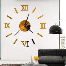Load image into Gallery viewer, Wall Clock Mirror s Acrylic Mirror Stickers Acrylic Decoration Living Room Home Self Adhesive Number Mute Hanging Watch