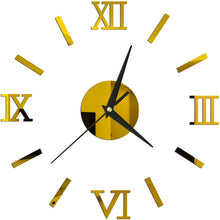 Load image into Gallery viewer, Wall Clock Mirror s Acrylic Mirror Stickers Acrylic Decoration Living Room Home Self Adhesive Number Mute Hanging Watch
