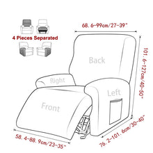 Load image into Gallery viewer, Split Design Recliner Cover Relax All-inclusive Massage Lounger Single Couch Sofa Slipcovers for Living Room Armchair Covers