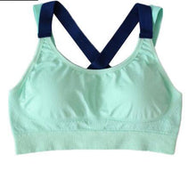 Load image into Gallery viewer, Yoga Bra Full Cup Breathable Top Shockproof Cross Back Workout Bra For women