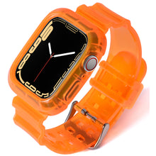 Load image into Gallery viewer, Sport Clear Band + Case for Apple Watch 7 6 SE 5 4 3 2 1 Transparent silicone Strap for iwatch Strap 40mm 44mm 42MM 41MM 45MM