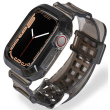 Load image into Gallery viewer, Sport Clear Band + Case for Apple Watch 7 6 SE 5 4 3 2 1 Transparent silicone Strap for iwatch Strap 40mm 44mm 42MM 41MM 45MM