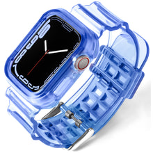 Load image into Gallery viewer, Sport Clear Band + Case for Apple Watch 7 6 SE 5 4 3 2 1 Transparent silicone Strap for iwatch Strap 40mm 44mm 42MM 41MM 45MM