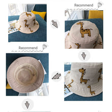 Load image into Gallery viewer, Spring Autumn Children's Bucket Hats Cartoon giraffe Sun Hat Girls Boys Outdoor Beach Hat Camping Fishing Cap Casual Panama Cap