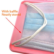 Load image into Gallery viewer, Square Portable Mask Storage Colorful Disposable Mask Storage Box Household Moisture-Proof Dustproof Mask Holder Box Save Bag