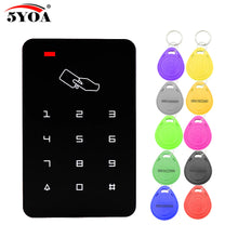 Load image into Gallery viewer, Door lock Standalone Access Controller with 10pcs EM keychains RFID Access Control Keypad digital panel Card Reader For System