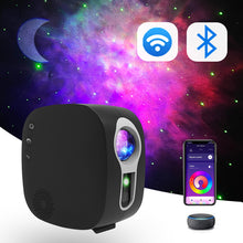 Load image into Gallery viewer, Laser Galaxy Starry Sky Projector Rotating Water Waving Night Light Led Colorful Nebula Cloud Lamp Atmospher Bedroom Beside Lamp