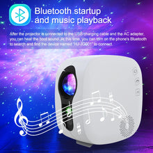 Load image into Gallery viewer, Laser Galaxy Starry Sky Projector Rotating Water Waving Night Light Led Colorful Nebula Cloud Lamp Atmospher Bedroom Beside Lamp