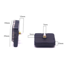 Load image into Gallery viewer, Wall Clock Silent Large Quartz Clock Movement Mechanism Hands Wall Repair Tool Parts Kit Set Black Quartz Core