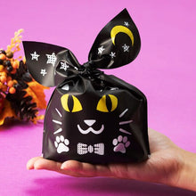 Load image into Gallery viewer, StoBag 50pcs Halloween Candy Packaging Bag Party Trick Or Treat Handbag For Children Gift Cookies Handmade Favour Biscuits Snack