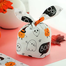 Load image into Gallery viewer, StoBag 50pcs Halloween Candy Packaging Bag Party Trick Or Treat Handbag For Children Gift Cookies Handmade Favour Biscuits Snack