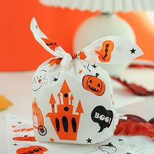 Load image into Gallery viewer, StoBag 50pcs Halloween Candy Packaging Bag Party Trick Or Treat Handbag For Children Gift Cookies Handmade Favour Biscuits Snack