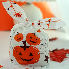 Load image into Gallery viewer, StoBag 50pcs Halloween Candy Packaging Bag Party Trick Or Treat Handbag For Children Gift Cookies Handmade Favour Biscuits Snack