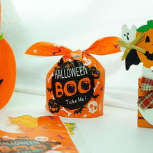 Load image into Gallery viewer, StoBag 50pcs Halloween Candy Packaging Bag Party Trick Or Treat Handbag For Children Gift Cookies Handmade Favour Biscuits Snack