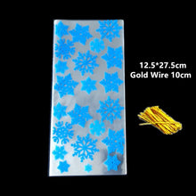 Load image into Gallery viewer, StoBag 50pcs Christmas Self-adhesive Candy Packaging Bags Plastic Event & Party New Year Handmade Cookie Gift Decoration