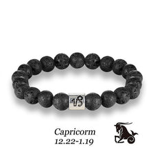 Load image into Gallery viewer, Stone bracelet beads lava natural homme fashion bangles Bracelet Men 12 Constellation Accessorie Jewelry male Lover Gifts