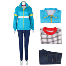 Load image into Gallery viewer, Stranger Things Season 4 Cosplay Costumes Max Mayfield Mike Eleven Lucas Hell Fire Club Uniform Blue Sweater Jeans Plaid Shirt
