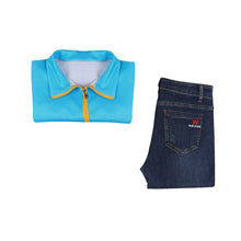 Load image into Gallery viewer, Stranger Things Season 4 Cosplay Costumes Max Mayfield Mike Eleven Lucas Hell Fire Club Uniform Blue Sweater Jeans Plaid Shirt