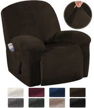 Load image into Gallery viewer, Velvet Recliner Chair Cover Protector Elastic All-inclusive Massage Sofa Couch Cover Wingback Armchair Sofa