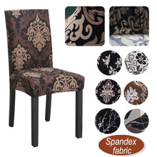Load image into Gallery viewer, Stretch Spandex Chair Cover Universal Elastic Printing Slipcover for Dining Room Seat Chair Covers Banquet Kitchen Wedding Case
