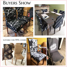 Load image into Gallery viewer, Stretch Spandex Chair Cover Universal Elastic Printing Slipcover for Dining Room Seat Chair Covers Banquet Kitchen Wedding Case