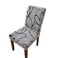 Load image into Gallery viewer, String printed stretch chair cover for dining room office banquet chair protector elastic material armchair cover