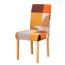 Load image into Gallery viewer, String printed stretch chair cover for dining room office banquet chair protector elastic material armchair cover