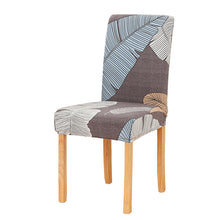 Load image into Gallery viewer, String printed stretch chair cover for dining room office banquet chair protector elastic material armchair cover
