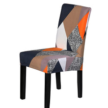 Load image into Gallery viewer, String printed stretch chair cover for dining room office banquet chair protector elastic material armchair cover