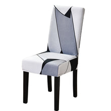 Load image into Gallery viewer, String printed stretch chair cover for dining room office banquet chair protector elastic material armchair cover