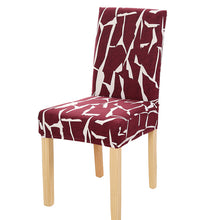 Load image into Gallery viewer, String printed stretch chair cover for dining room office banquet chair protector elastic material armchair cover