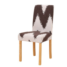 Load image into Gallery viewer, String printed stretch chair cover for dining room office banquet chair protector elastic material armchair cover