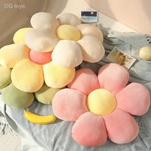 Load image into Gallery viewer, Stuffed Six Petal Flower Cushion Girly Room Decor Sunflower Pillow Bay Window Pink Flower Setting for Kids Bedroom Seat Pillow