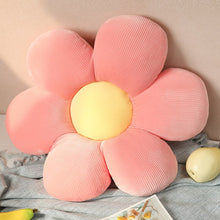 Load image into Gallery viewer, Stuffed Six Petal Flower Cushion Girly Room Decor Sunflower Pillow Bay Window Pink Flower Setting for Kids Bedroom Seat Pillow